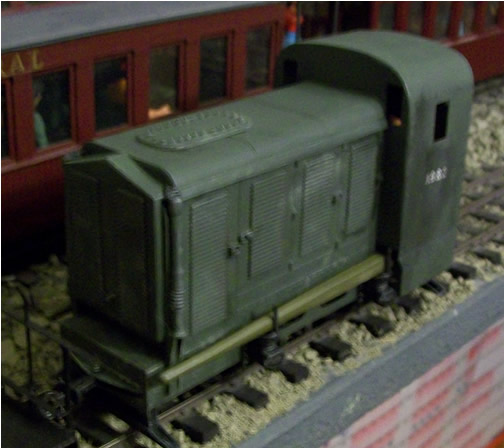 Image of a painted Dick Kerr Petrol Electrric in 16mm Scale